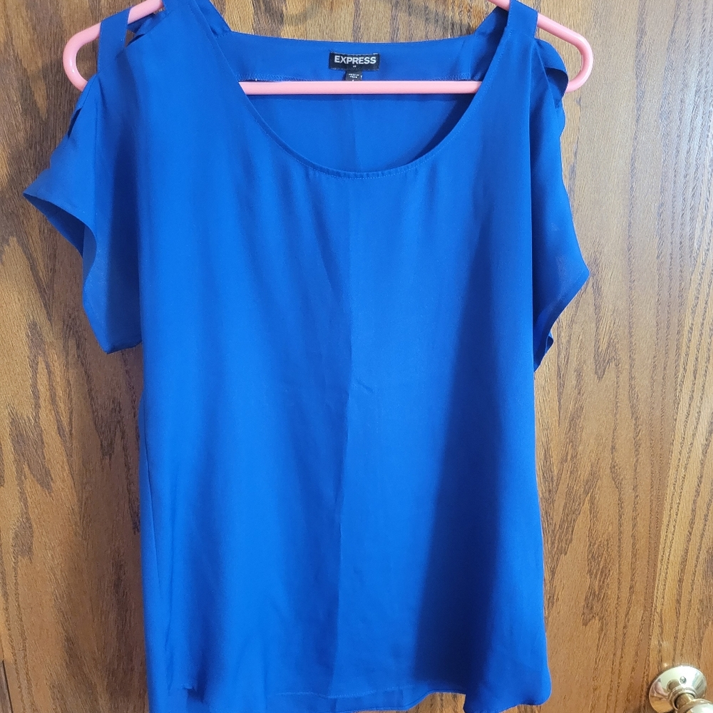 Blue express blouse size small